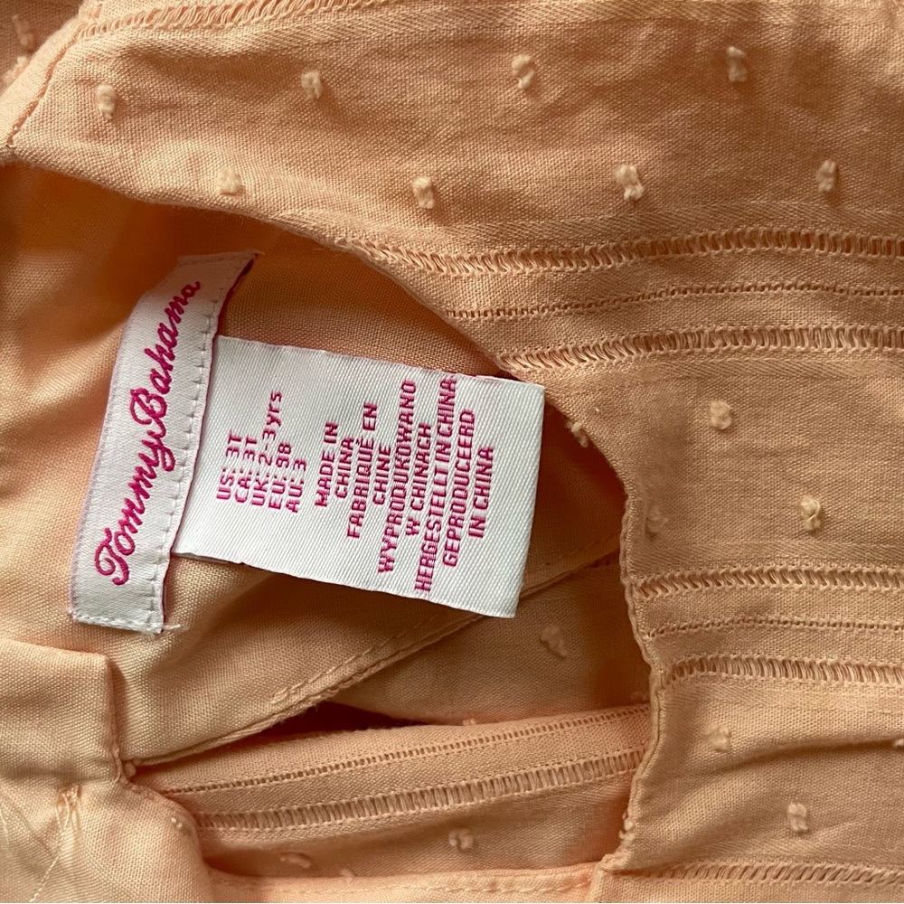 Tommy Bahama Peach Textured Top